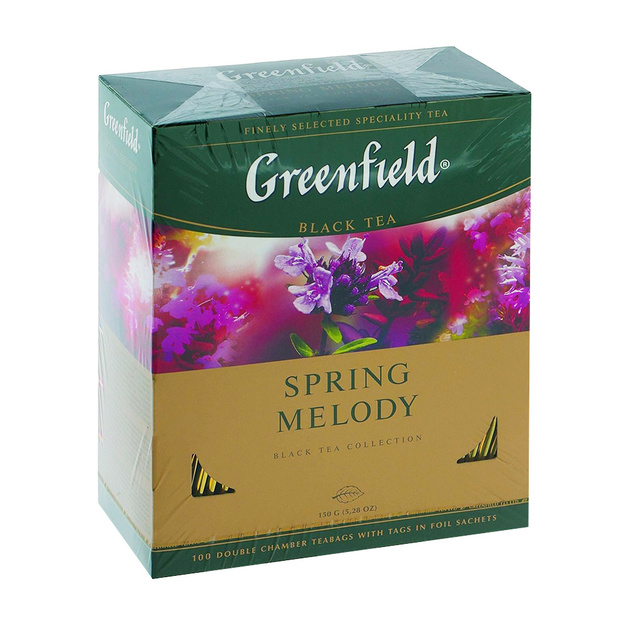 Чай Черный Greenfield Spring Melody 100 Пакетиков с/я