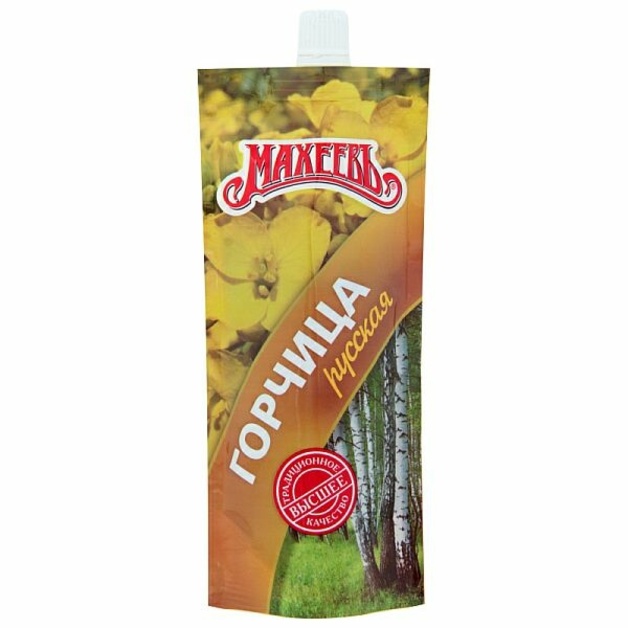 Горчица «Махеевъ» русская Дозатор 140г