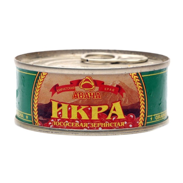 Икра Лососевая Горбуши Авача Зернистая 95г ж/б