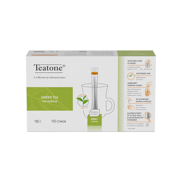 Чай Зеленый Teatone 100*1,8г