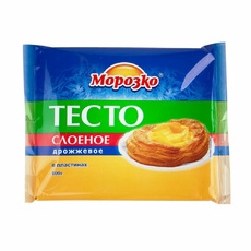 Тесто Морозко Слоеное Дрожжевое 400г