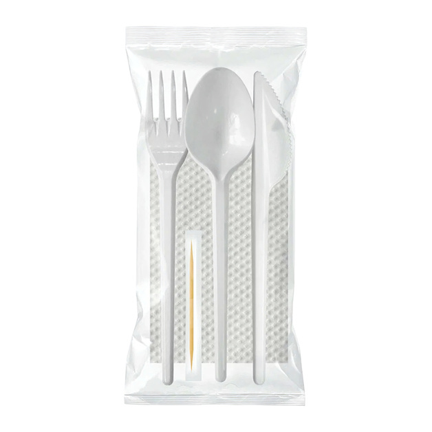 Набор Одноразовых Приборов №5 Белый 300шт