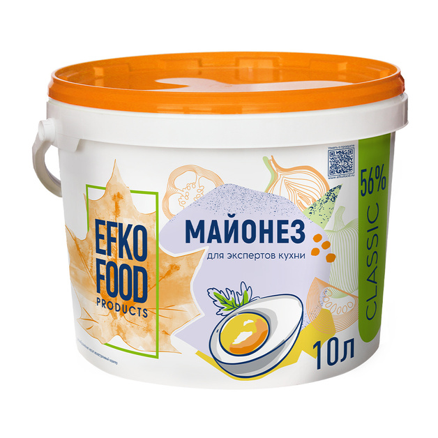Майонез Efko Food Провансаль Россия 56% 10л/9,5кг