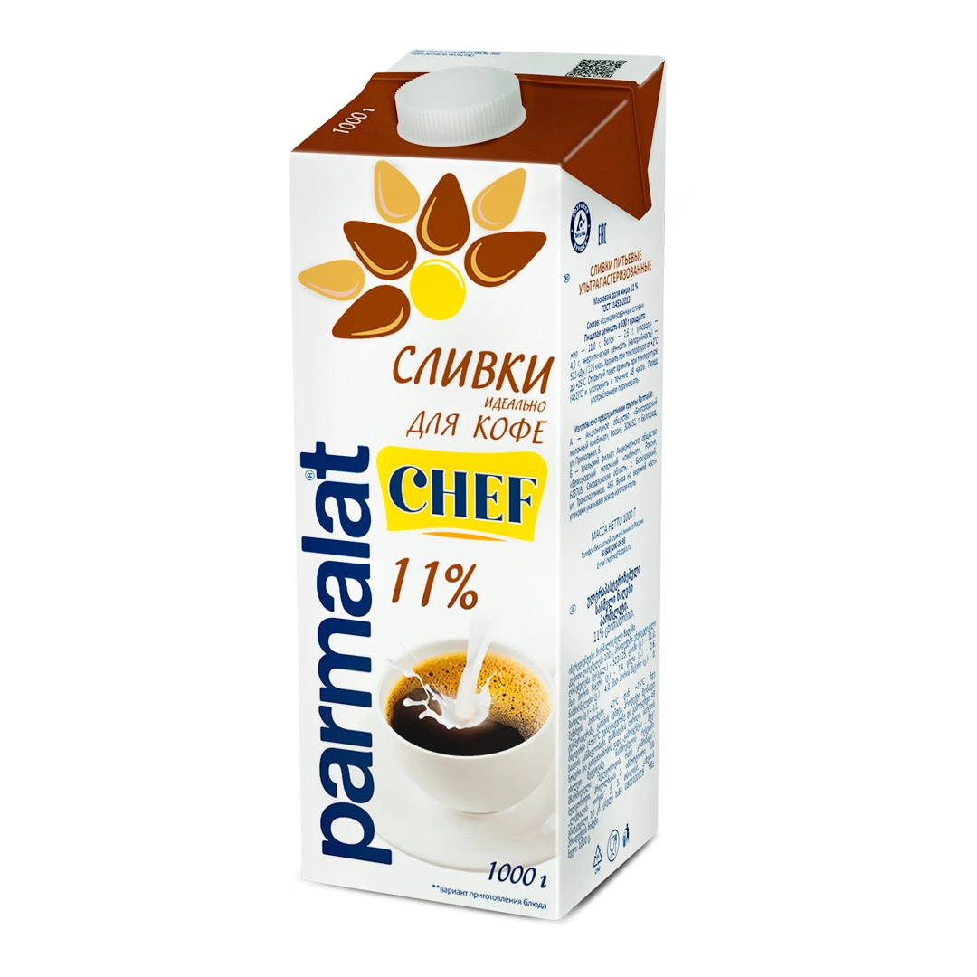 Купить Сливки «Parmalat» CHEF 11% стерилизованные - 1 л с доставкой в Москве