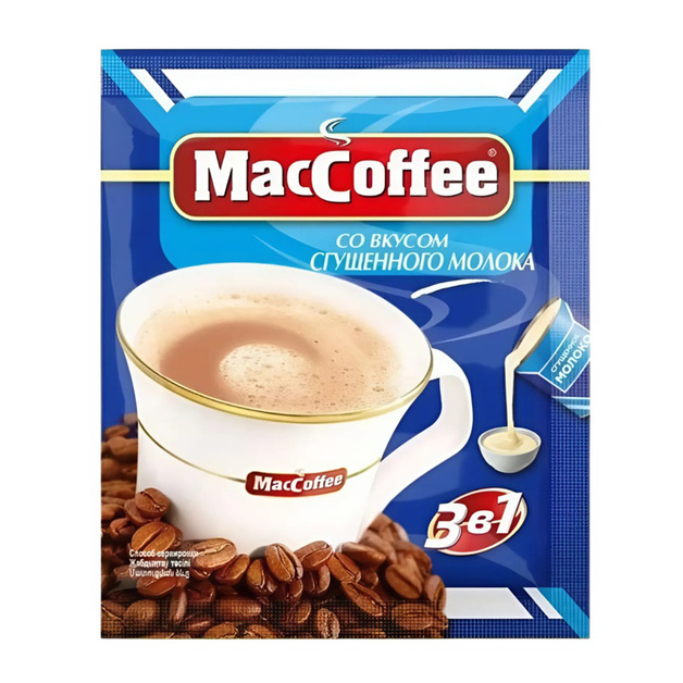 Кофе Растворимый MacCoffee со Сгущенным Молоком 3в1 50*20г