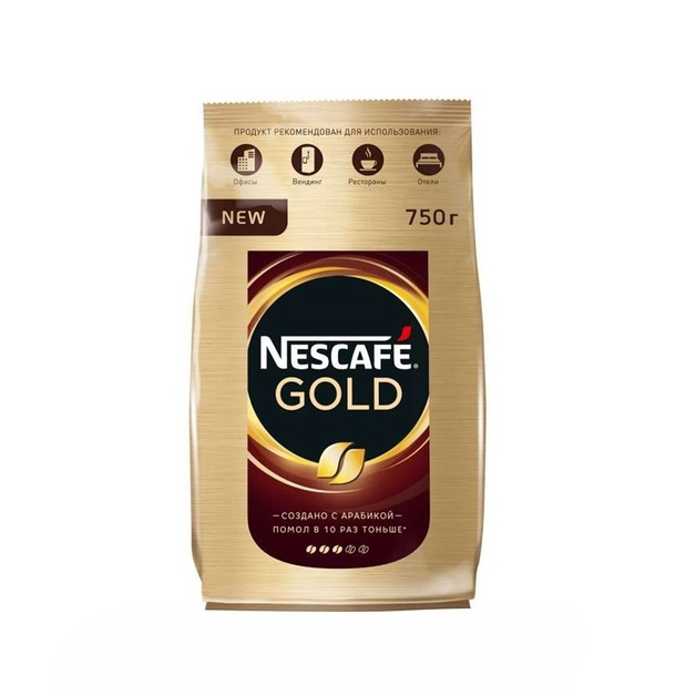 Кофе Растворимй Nescafe Gold 750г м/у