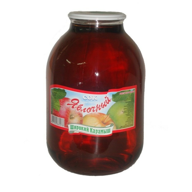 Сок яблочный «Широкий Карамыш» - 3 л