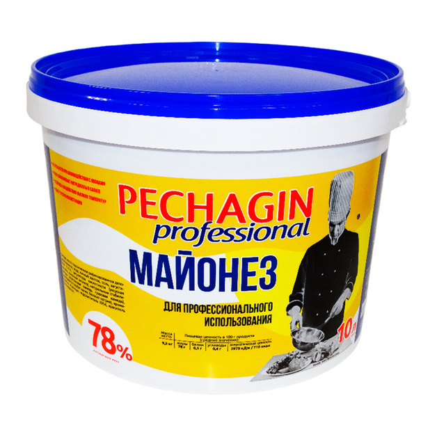 Майонез Pechagin Professional 78% Ведро 10л/9,3 кг