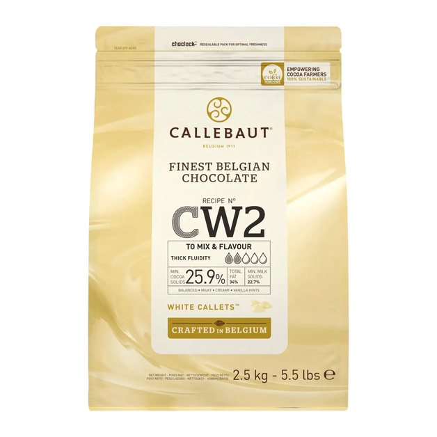 Шоколад Белый Callebaut 25,9% 2,5кг