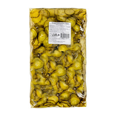 Огурцы Маринованные Слайсы 1,5кг Сух. Вес 1кг