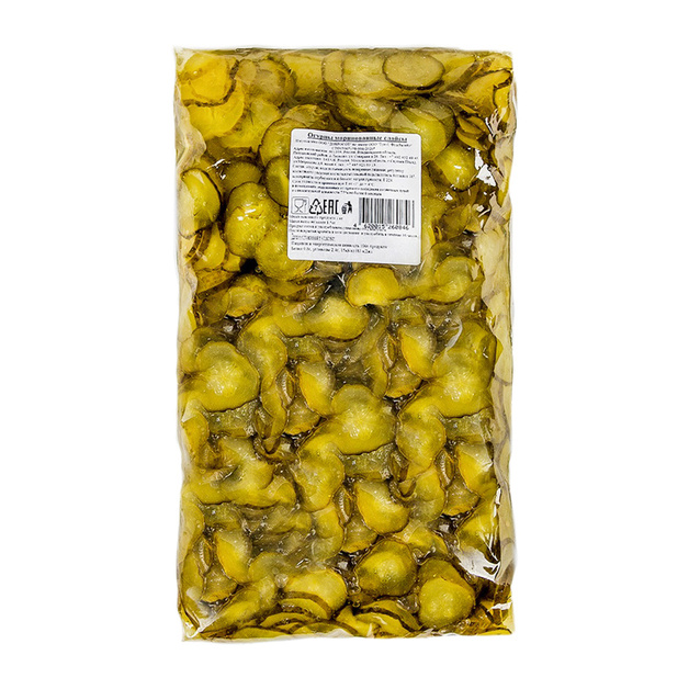Огурцы Маринованные Слайсы 1,5кг Сух. Вес 1кг