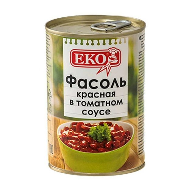Фасоль Красная ЭКО в Томатном Соусе 400г