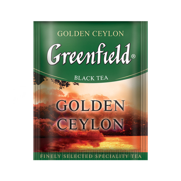 Чай «Greenfield Golden» Ceylon черный с/я - 100 пак * 2 г