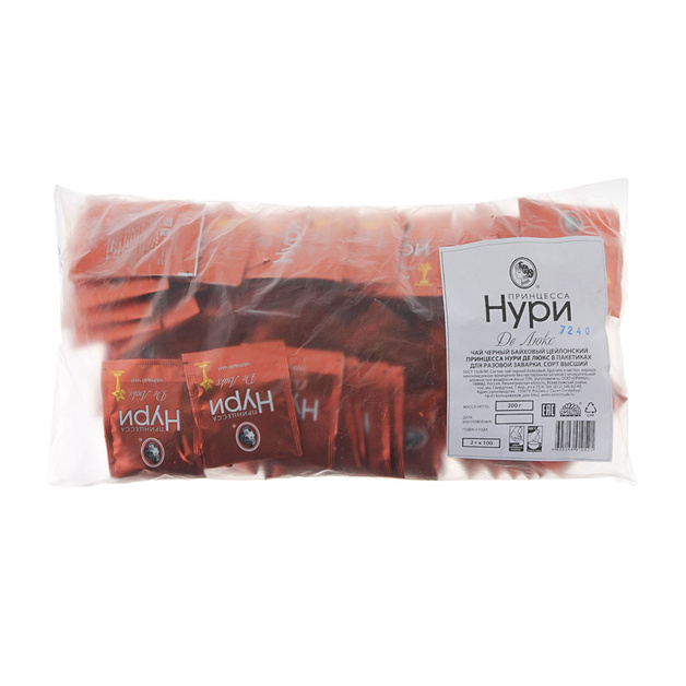 Чай Черный Принцесса Нури Де Люкс 100 Пакетиков