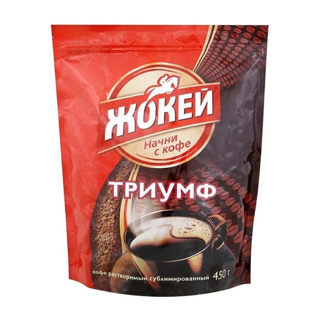 Кофе Растворимый Жокей Триумф Сублимированный 450г
