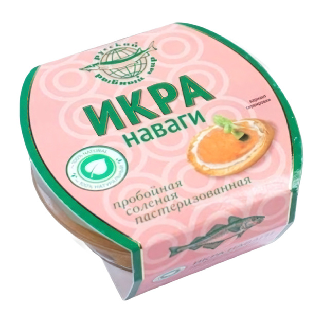 Икра Наваги Русский Рыбный Мир Пробойная 100г Стекло