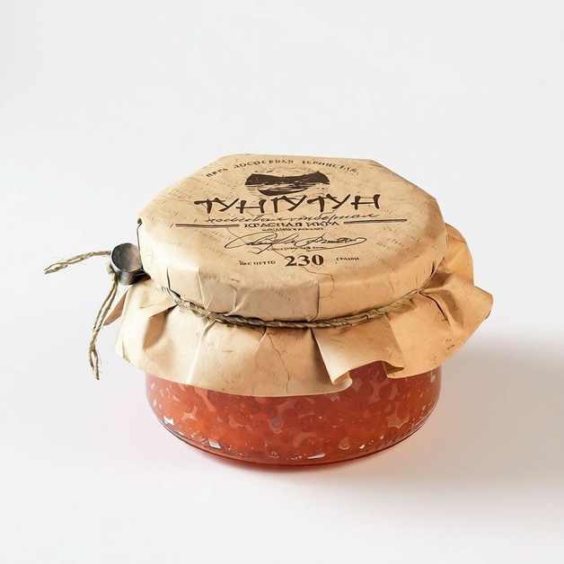 Икра Лососевая Горбуши Тунгутун Зернистая 230г Стекло