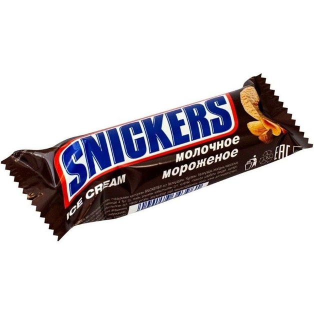 Мороженое батончик Snickers 48 гр