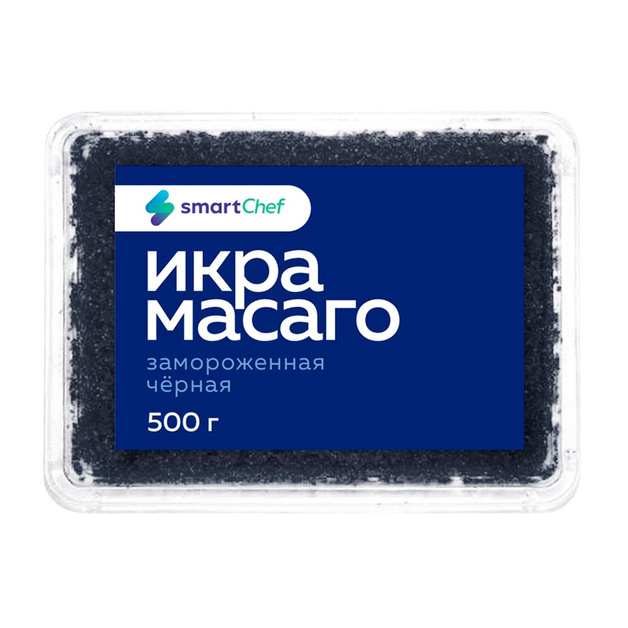Икра Масаго Smart Chef Черная Замороженная 500г
