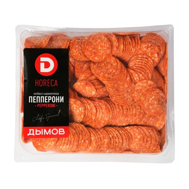 Колбаса Сырокопченая Дымов Пепперони Нарезка Зам 1кг