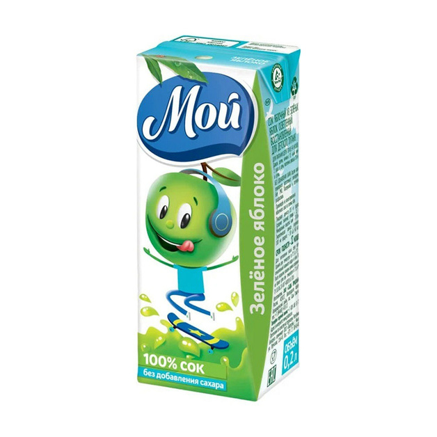 Сок Мой Зеленое Яблоко 200мл