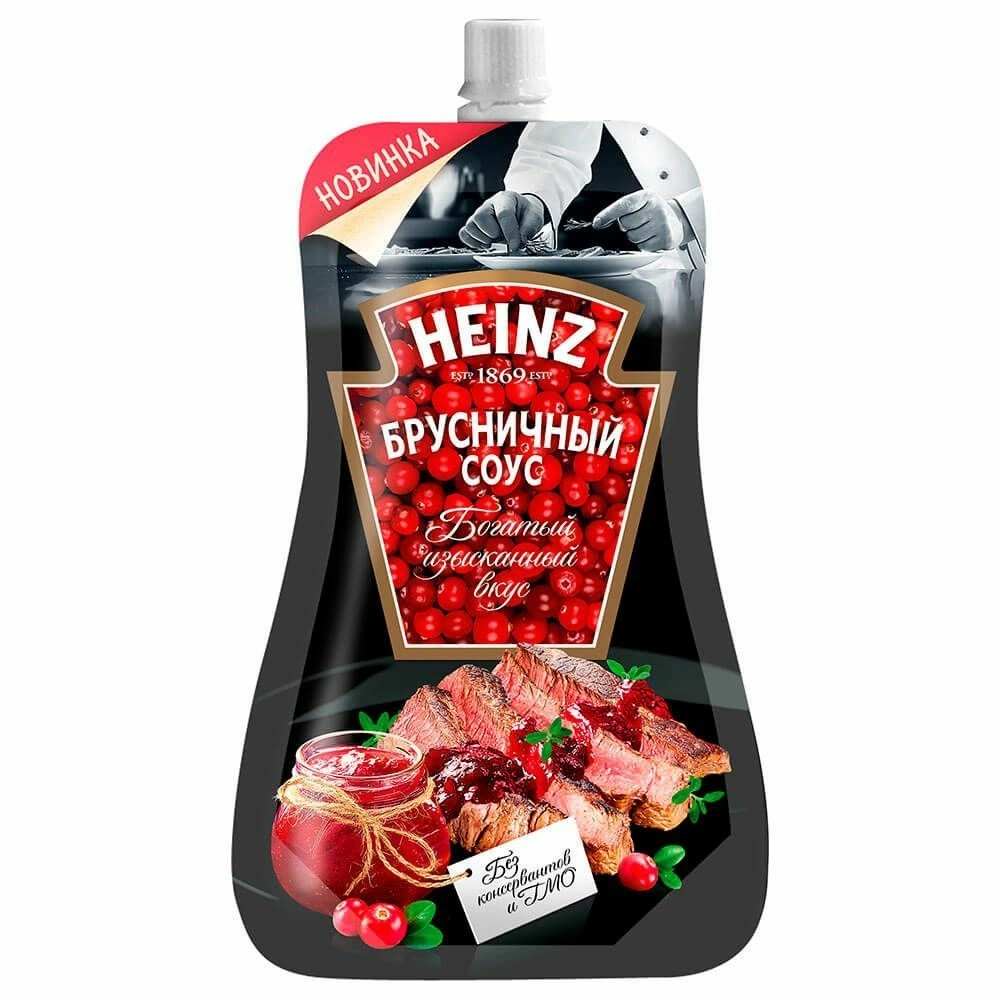 Купить Соус брусничный «Heinz» - 14 шт - 230 г с доставкой в Москве