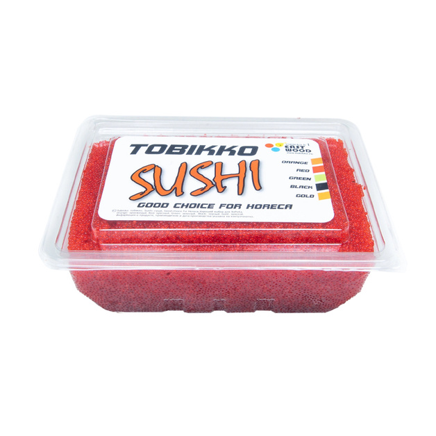Икра летучей рыбы красная «Tobikko sushi» - 500 г
