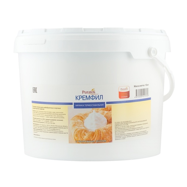 Начинка Кремфил с Творожным Вкусом Пуратос 13кг