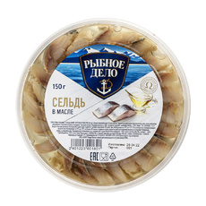 Сельдь Рыбное Дело Филе-Кусочки в Масле 150г