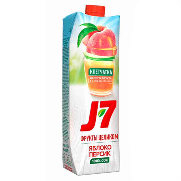 Сок яблоко-персик «J7» - 0,97 л