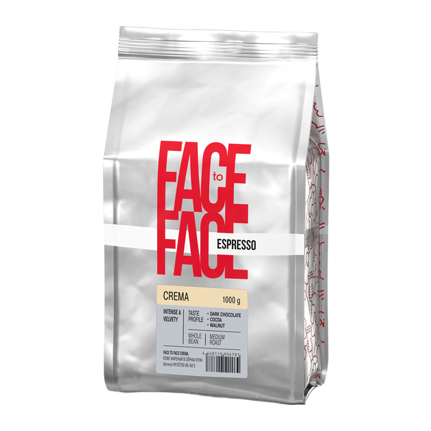 Кофе в Зернах Face To Face Crema 1кг