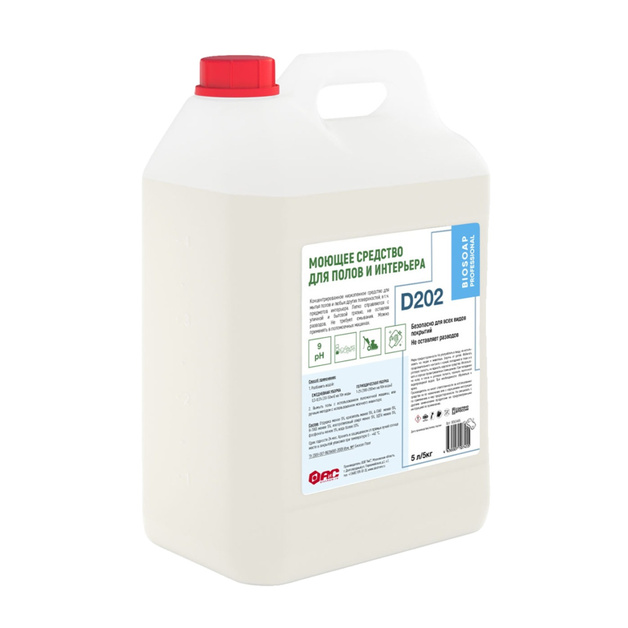 Средство для Мытья Полов и Интерьера D 202 5л