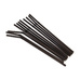 Трубочка Гофрированная с Изгибом Черная D 5мм 21см 250шт/уп
