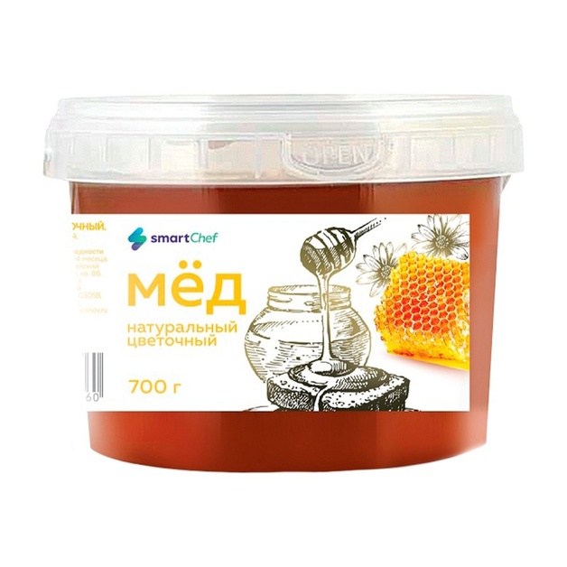 Мед Smart Chef Натуральный Цветочный 700г
