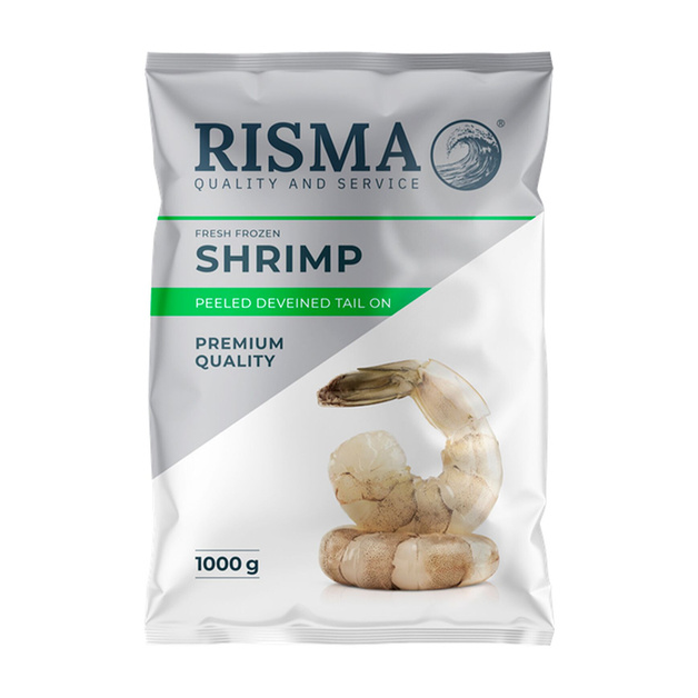 Креветки Risma Очищенные с Хвостом 26/30 Индия 1кг