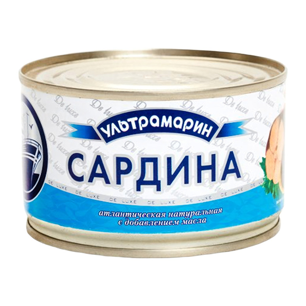 Сардина Ультрамарин с Добавлением Масла 240г ж/б Ключ