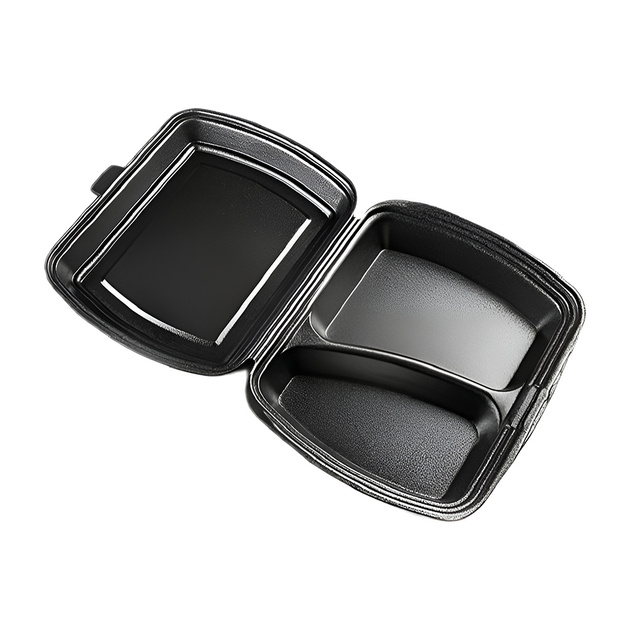 Ланч Бокс-2 Черный Протэк 247*206*70мм 100шт