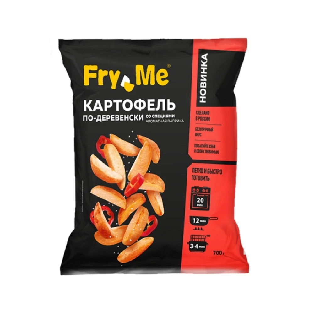 Купить Картофель по-Деревенски Fry Me со Специями 700г с доставкой в Москве