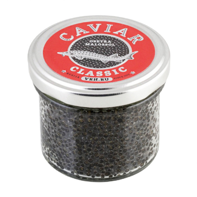 Икра Сибирского Осетра Черная Classic 100г Стекло