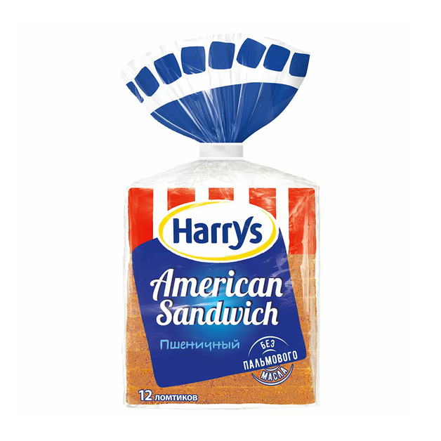 Хлеб Сандвичный Harrys American Sandwich Пшеничный 470г
