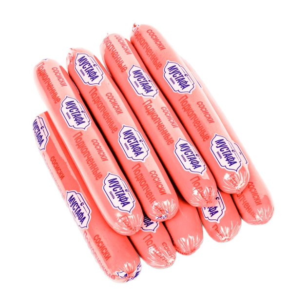 Сосиски Подкопченные Мустафа Халяль Замороженные 5кг