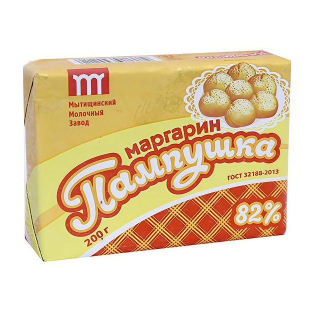 Маргарин Пампушка Сливочный 82% 200г