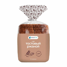 Хлеб Smart Chef Тостовый Ржаной Замороженный 450г