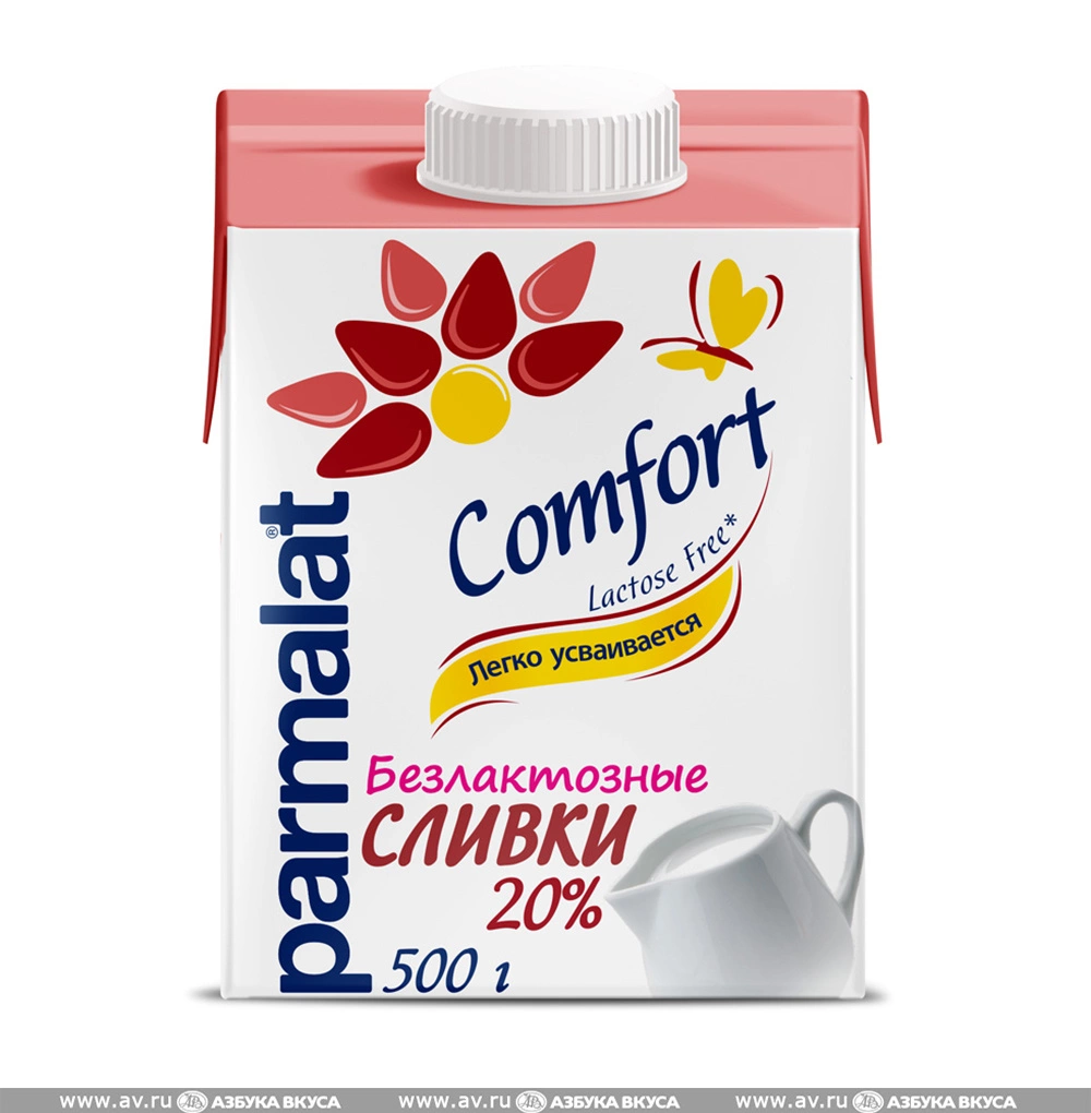 Купить Сливки Parmalat 20 % безлактозные 500 мл с доставкой в Москве