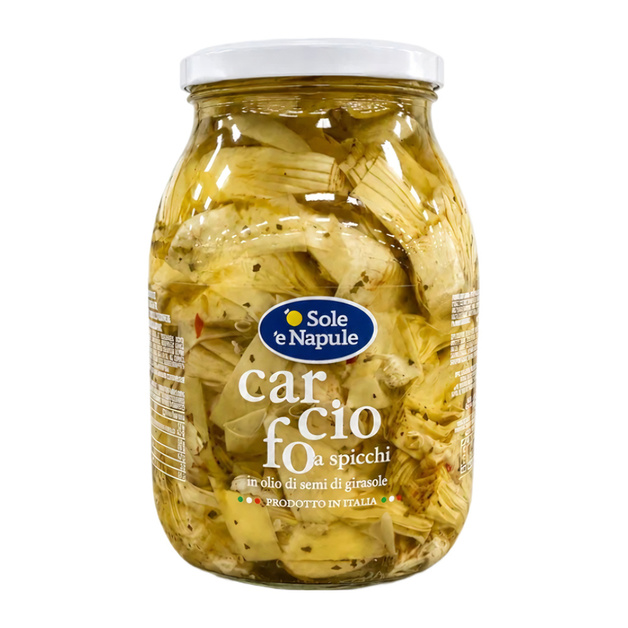 Артишоки O Sole E Napule Четвертинками 960г Сухой Вес 600г