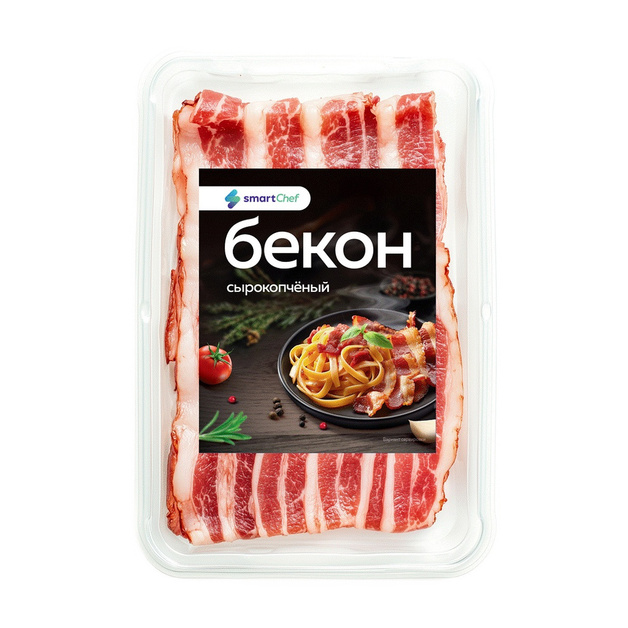 Бекон Сырокопченый Smart Chef 500г