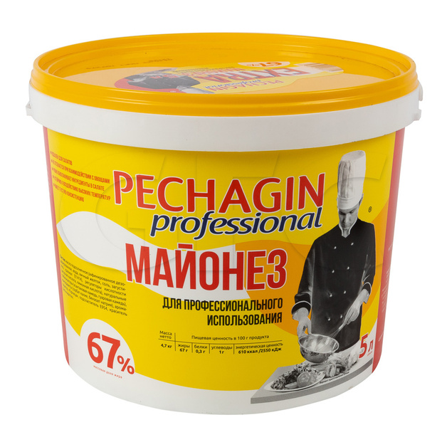 Майонез Pechagin Professional Profi 67% 5л Ведро