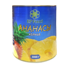 Ананасы Ep Food Кольца в Сиропе Вьетнам 3100мл