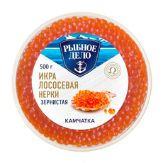 Икра Лососевая Нерки Рыбное Дело 500г
