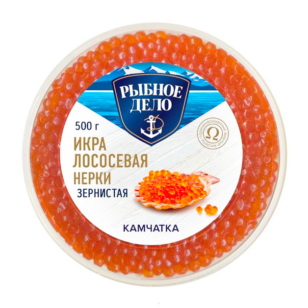 Икра Лососевая Нерки Рыбное Дело 500г